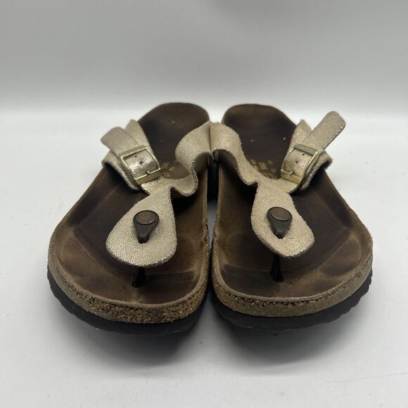 Birkenstock‎ Sandals Womens 41 Papillion Gizeh Glitter Flip Flops - Picture 1 of 14